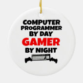 Gamer Computer Programmer Keramik Ornament (Hinten)