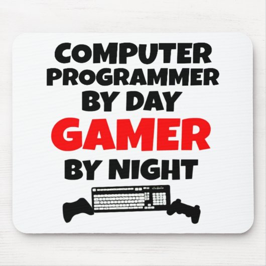 Gamer Computer Programmer Mousepad (Vorne)