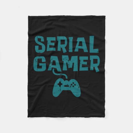 Gamer Controller Fun Gaming Video Game Lover Boys Fleecedecke (Vorderseite)