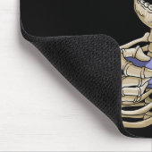 Gamer Controller Halloween Skeleton Mousepad (Ecke)