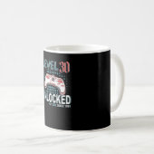 Gamer-Controller Level 30 freigeschaltet Kaffeetasse (VorderseiteRechts)