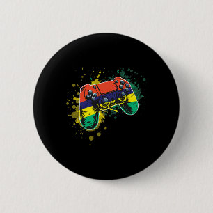 Gamer-Controller mit mauritischer Flagge  Button