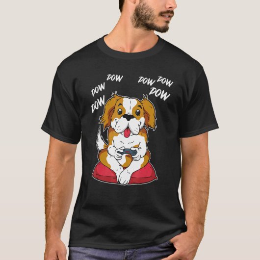 Gamer Controller PC Besitzer von Gaming Dog T-Shirt (Vorderseite)