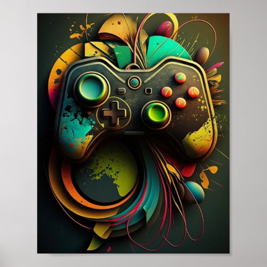 Gamer Controller Poster (Vorne)