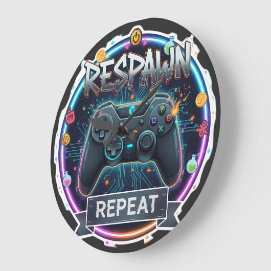 Gamer-Controller zurückgesetzt und wiederholt Große Wanduhr (Winkel)