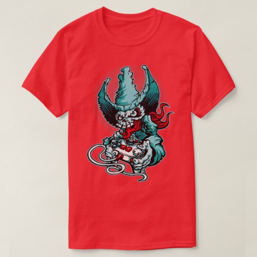 Gamer Cowboy Skeleton T-Shirt (Design vorne)