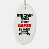 Gamer Cross Country Runner Keramik Ornament (Rechts)