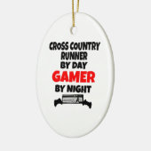 Gamer Cross Country Runner Keramik Ornament (Links)