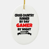 Gamer Cross Country Runner Keramik Ornament (Vorne)