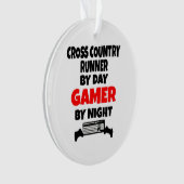 Gamer Cross Country Runner Ornament (Vorderseite)