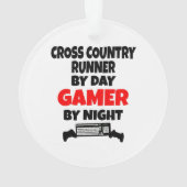 Gamer Cross Country Runner Ornament (Rückseite)