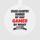 Gamer Cross Country Runner Ornament (Vorderseite)