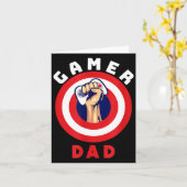 Gamer Dad Funny Gaming Quotes Cool Fathers Gift  Karte (Gelbe Blume)