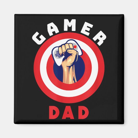 Gamer Dad Funny Gaming Quotes Cool Fathers Gift Magnet (Vorne)
