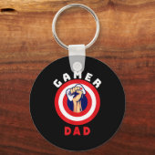 Gamer Dad Funny Gaming Quotes Cool Fathers Gift Schlüsselanhänger (Vorderseite)