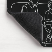 Gamer Dad | Monogramm Vatertag Mousepad (Ecke)