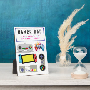 Gamer-Dad-Schild – Wie ein normaler Vater, nur coo Fotoplatte