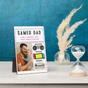 Gamer-Dad-Schild – Wie ein normaler Vater, nur coo Fotoplatte