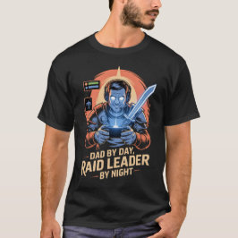 Gamer dad tshirt Dad by Day Raid Leader by Night