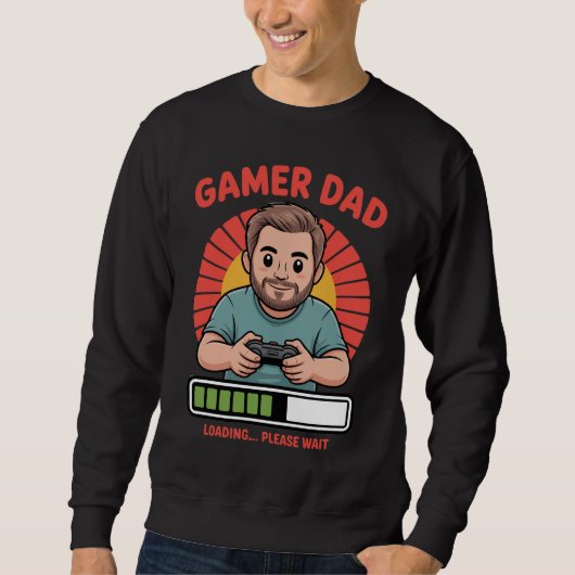 Gamer Dad tshirt for video game lovers and fathers (Vorderseite)