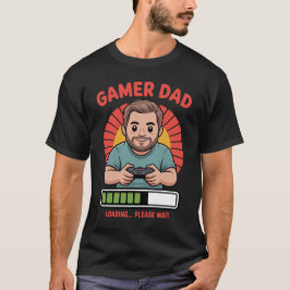 Gamer Dad tshirt for video game lovers and fathers