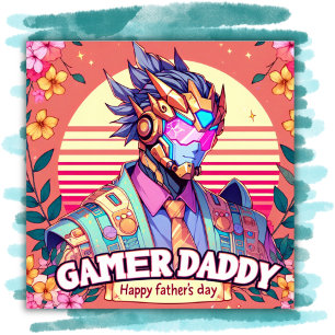 Gamer Daddy Happy Vatertag   Poster