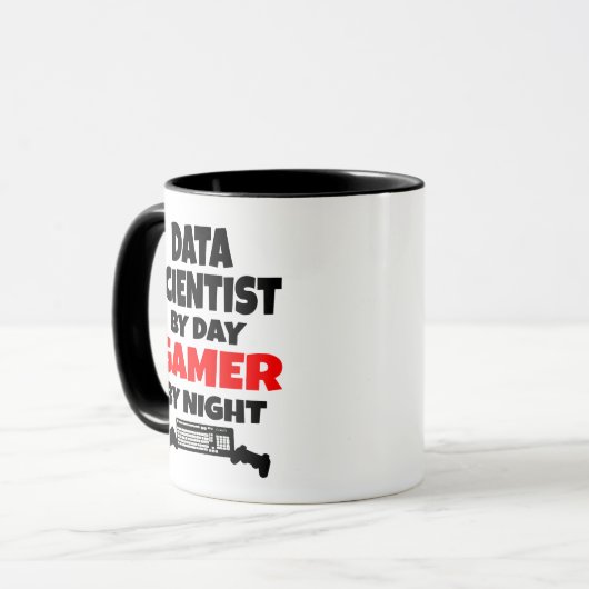 Gamer Data Scientist Tasse (Vorderseite Links)