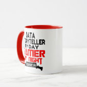 Gamer Data Storyteller Tasse (Vorderseite Links)