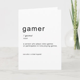 Gamer-Definition Karte