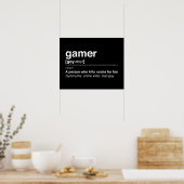 Gamer-Definition Poster (Küche)
