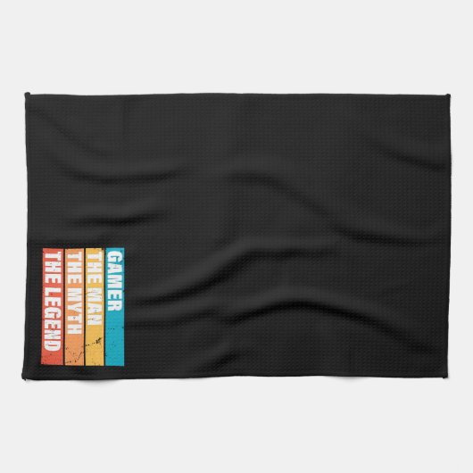 Gamer. Der Mann. Der Mythos. Die Legende. Geschirrtuch (Horizontal)