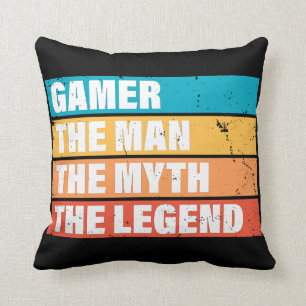 Gamer. Der Mann. Der Mythos. Die Legende. Kissen