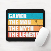Gamer. Der Mann. Der Mythos. Die Legende. Mousepad (Mit Mouse)