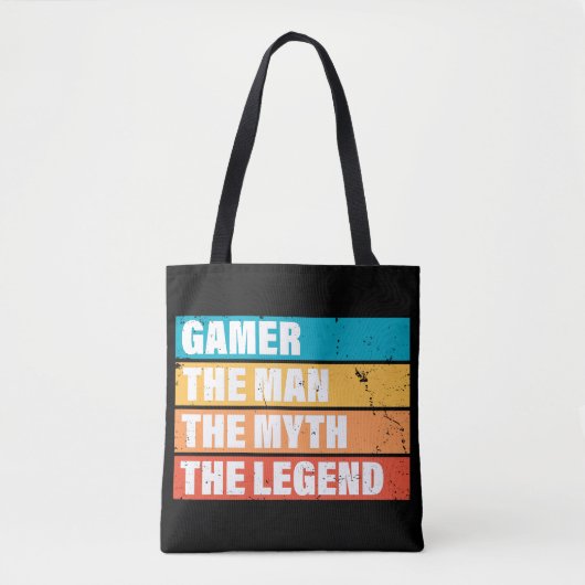 Gamer. Der Mann. Der Mythos. Die Legende. Tasche (Vorderseite)