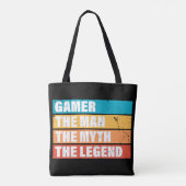 Gamer. Der Mann. Der Mythos. Die Legende. Tasche (Rückseite)