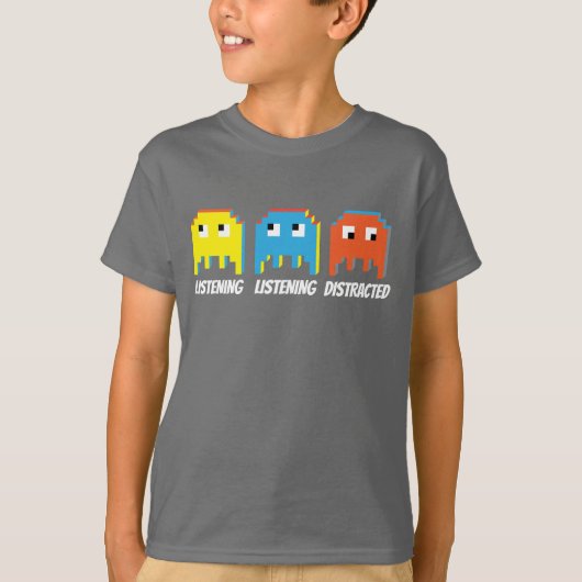 Gamer, die zuhören abgelenkte Kinder T - Shirt (Vorderseite)