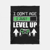 Gamer Do Not Age I Just Level Up Fleecedecke (Vorderseite)