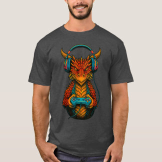 Gamer Dragon Gaming Geschenk T-Shirt