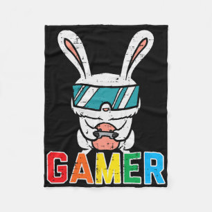Gamer Easter Bunny Niedlich Video Game Gaming Boys Fleecedecke