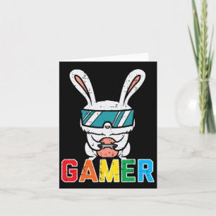 Gamer Easter Bunny Niedlich Video Game Gaming Boys Karte