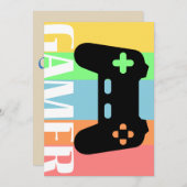 Gamer Einladung (Vorne/Hinten)