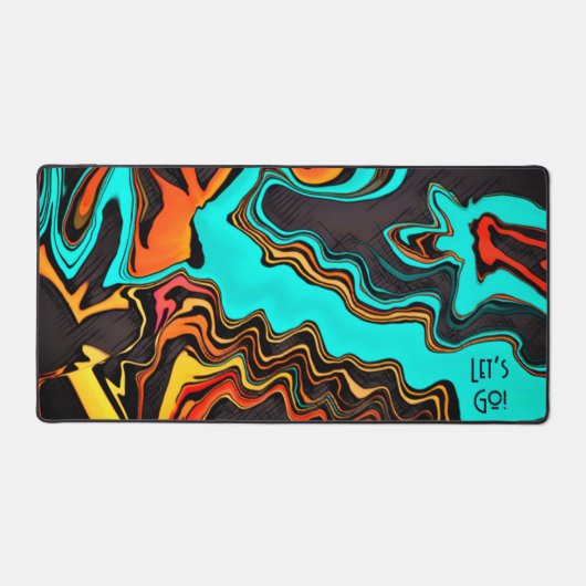 Gamer Einzigartiges Abstraktes Zitat Schreibtischunterlage (Vorderseite)