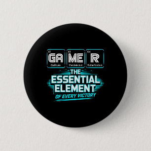 Gamer-Element Periodensystem Chemie Wissenschaft P Button