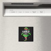 Gamer Elf Christmas Girls Women Elf Squad Xmas Fam Magnet (In Situ (Geschirrspüler))