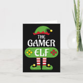 Gamer Elf Christmas Matching Group Family Karte (Vorderseite)