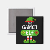 Gamer Elf Christmas Matching Group Family Magnet (Vorderseite/Rückseite)