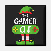 Gamer Elf Christmas Matching Group Family Magnet (Vorne)