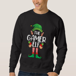 Gamer Elf Familie Matching Christmas Group Funny P Sweatshirt