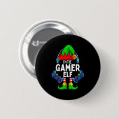 Gamer Elf Matching Family Christmas Button (Vorne & Hinten)