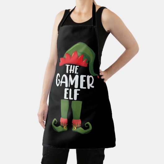 Gamer Elf Matching Family Christmas Gamer Schürze (InSitu)